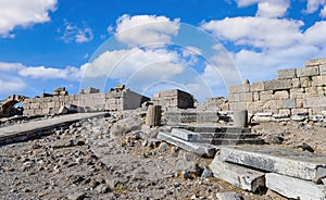 Pergamon Ancient City Ruins in Bergama, Turkey