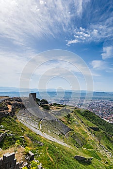 Pergamon ancient city site in Bergama, Turkey