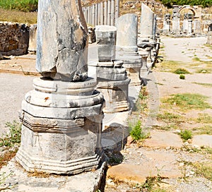 perge old construction in asia turkey the column and the roman