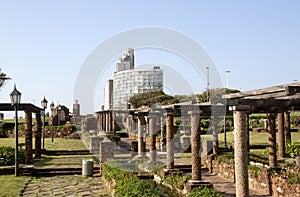 Pergola Covering Walkway Through Sunken Gardens