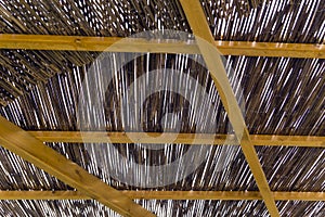 Pergola made of reeds