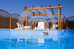 Pergola seen from the Pool