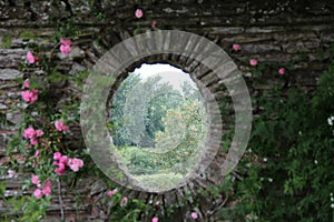 Pergola Window At Hestercombe House And Gardens, Somerset, UK