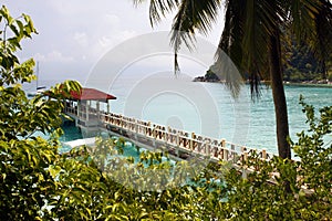 Pier in Perhentian islands - Malaysia photo