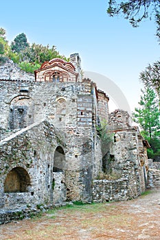 Peribleptos Monastery, at the medieval fortress of Mystras