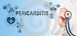 Pericarditis diagnosis medical and healthcare concept. Doctor