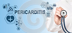 Pericarditis diagnosis medical and healthcare concept. Doctor photo