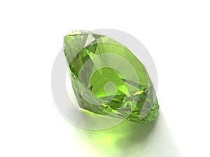 Peridot or chysolite gemstone