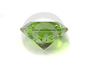 Peridot or chysolite gemstone