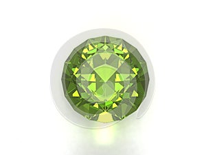 Peridot or chysolite gemstone