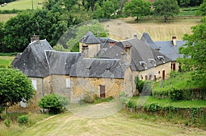 Perigord, the village of Salignac in Dordogne photo