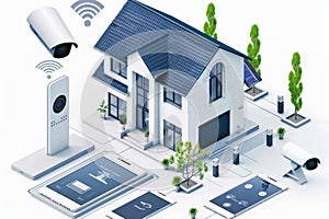 Perimeter defense with SSL protocol, CCTV surveillance, and secure monitoring setups uses electronic alarms for effective communic
