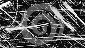 Periodic frame change black and white grunge. Distress overlay texture. Abstract surface. 4k