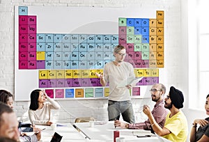 Periodic Table Chemical Chemistry Mendeleev Concept photo