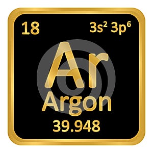 Periodic table element boron icon.