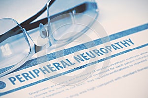 Peripheral Neuropathy. Medicine. 3D Illustration. photo
