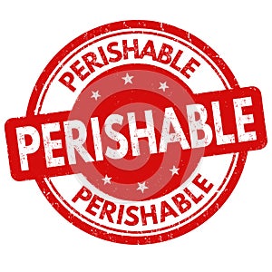 Perishable sign or stamp