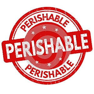 Perishable sign or stamp