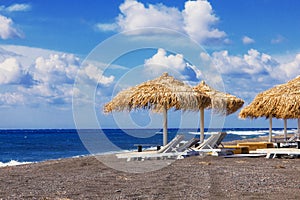 Perissa beach (Black Beach), Santorini