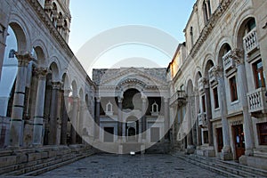Peristil, the square placed in the Palace of Diocletian, Split
