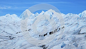 Perito Moreno Glacier Big Ice Trekking with Tourists, Santa Cruz Argentina