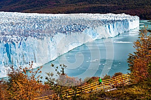 Perito Moreno glacier frozen ice field