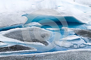 Perito Moreno glacier ice formations detail view