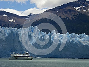 The Perito Moreno Glacier in Patagonia, Argentina.