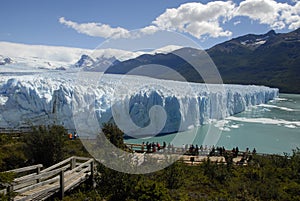 The Perito Moreno Glacier in Patagonia, Argentina.