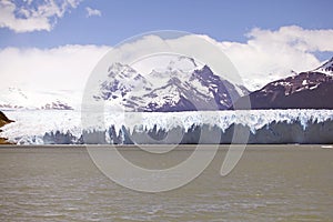 Perito Moreno Glacier view from Brazo Rico in the Argentino Lake in Patagonia, Argentina photo