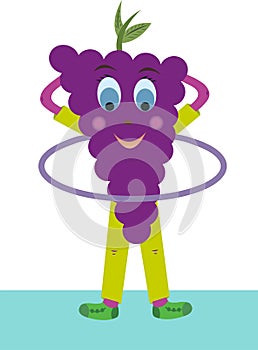 Perky grape vector twists hoop.