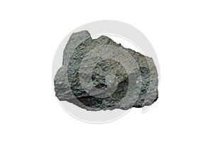Isolated raw Perlite rock on white background.