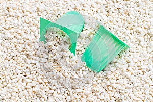 Perlite with green cup