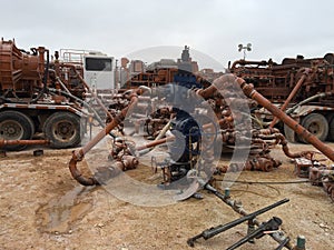 Permain Wellhead With Frac Crew