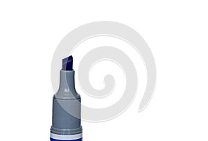 Permanent blue marker isolated on white