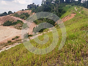 Permanent slope protection using the close turfing method to prevent erosion.