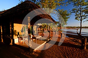 Permanent tent camp. South Luangwa National Park. Zambia