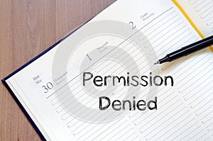 Permission denied write on notebook