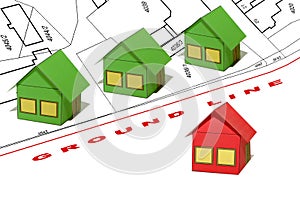 Permitted and forbidden building-legal plan