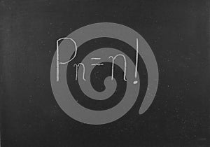 Permutation. photo