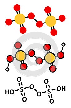 Peroxydisulfuric acid oxidizing agent molecule