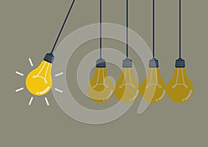 Perpetual motion with light bulbs