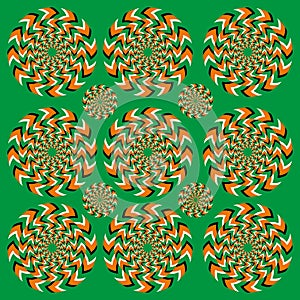 Perpetual rotation illusion