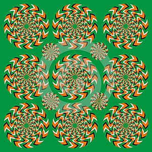 Perpetual rotation illusion
