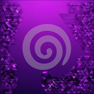 perple background with abstract triangle pattern