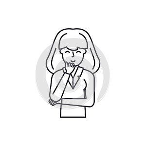 Perplexity line icon concept. Perplexity vector linear illustration, symbol, sign