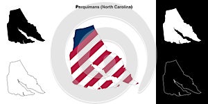 Perquimans outline map
