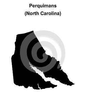 Perquimans outline map