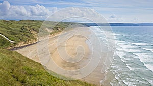 Perran Beach in Cornwall
