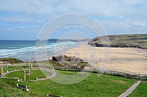 Perranporth beach,Cornwall